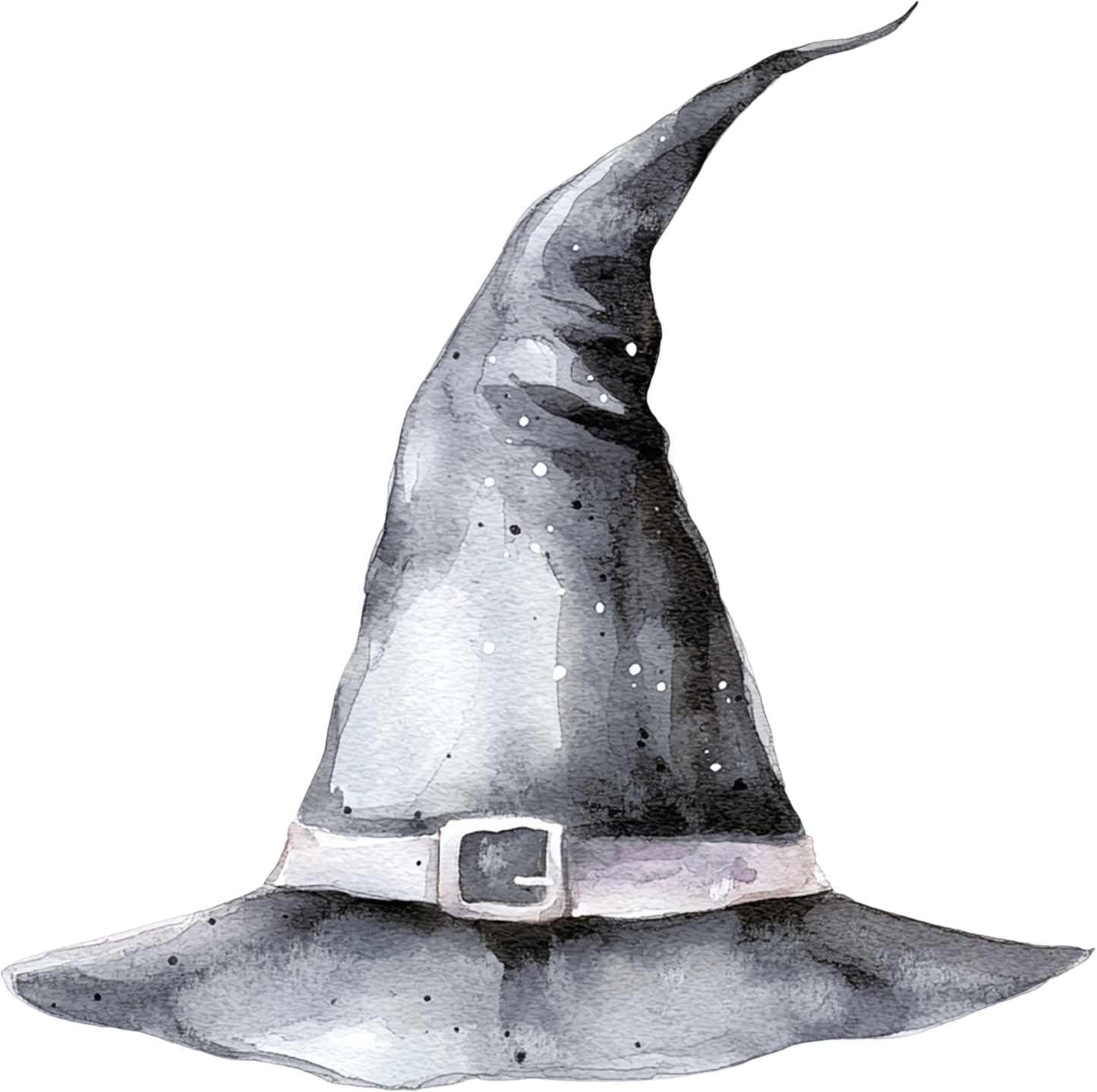 Bügelbild Hexen Hut schwarz