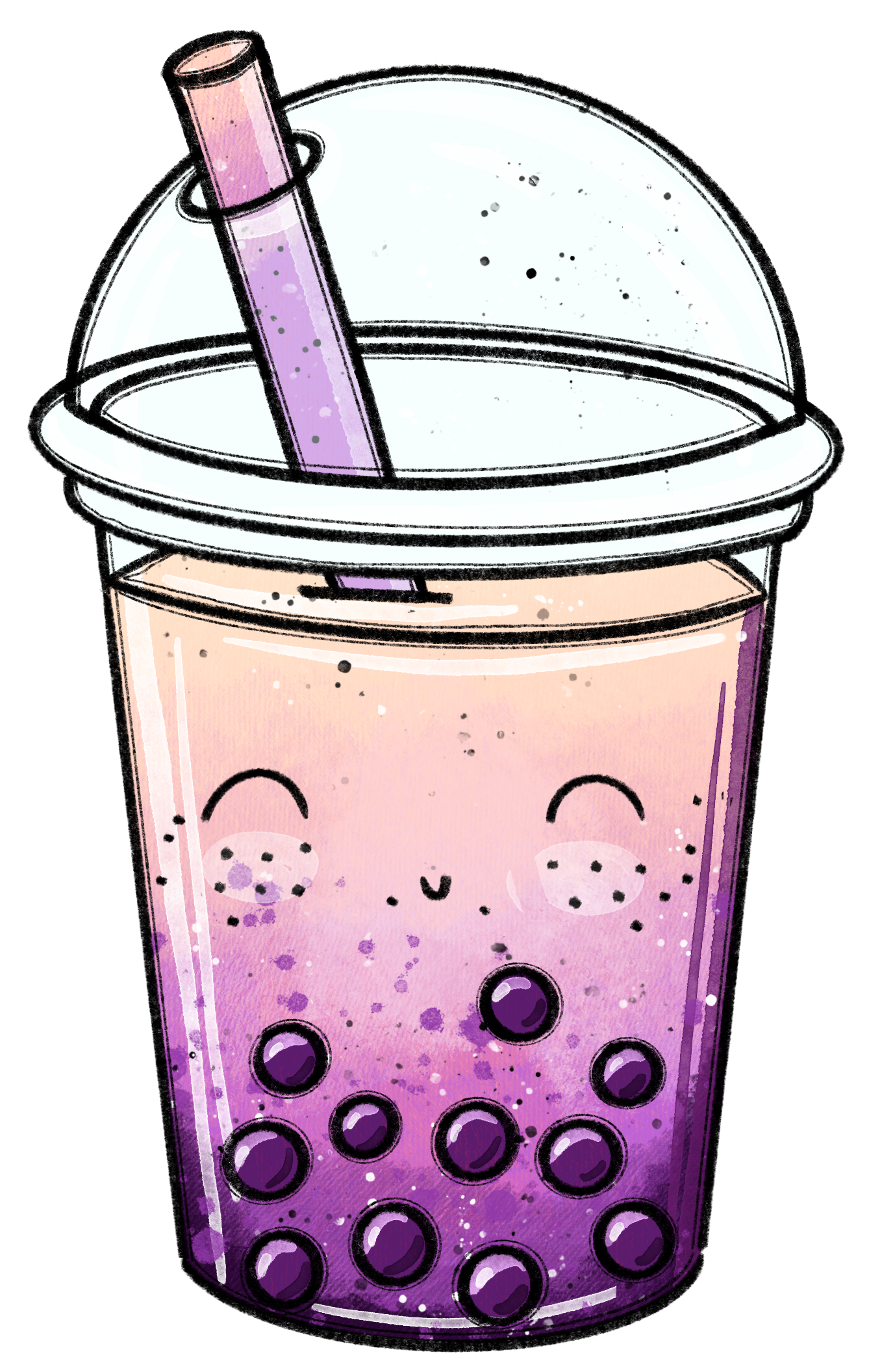 Bügelbild Bubble Tea 5
