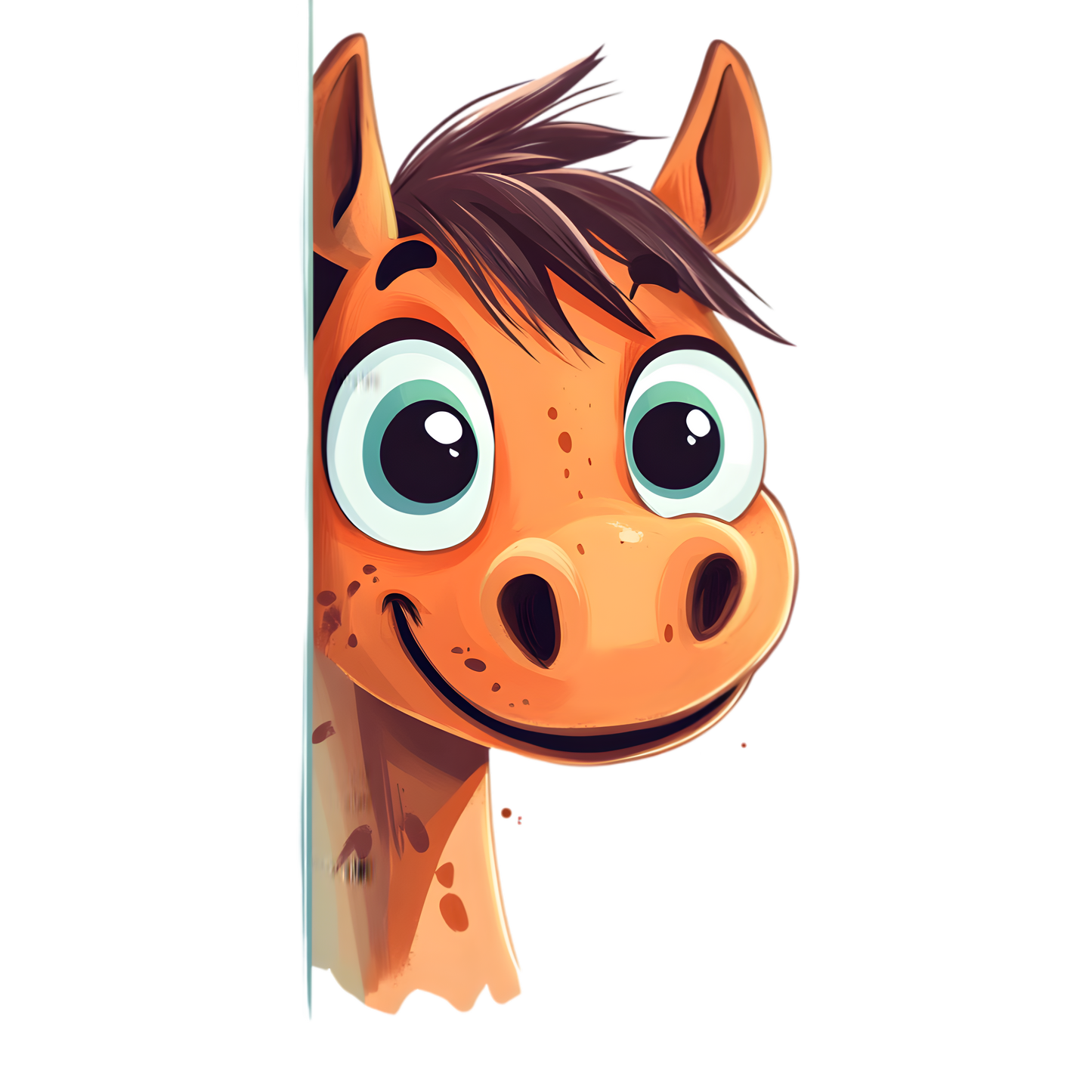 Bügelbild neugieriges Pferd