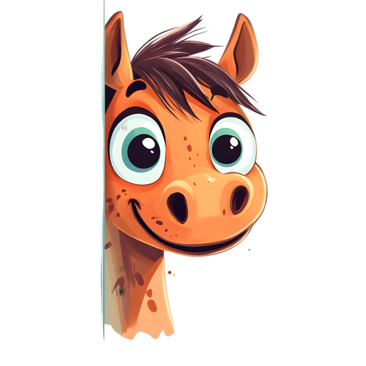 Bügelbild neugieriges Pferd