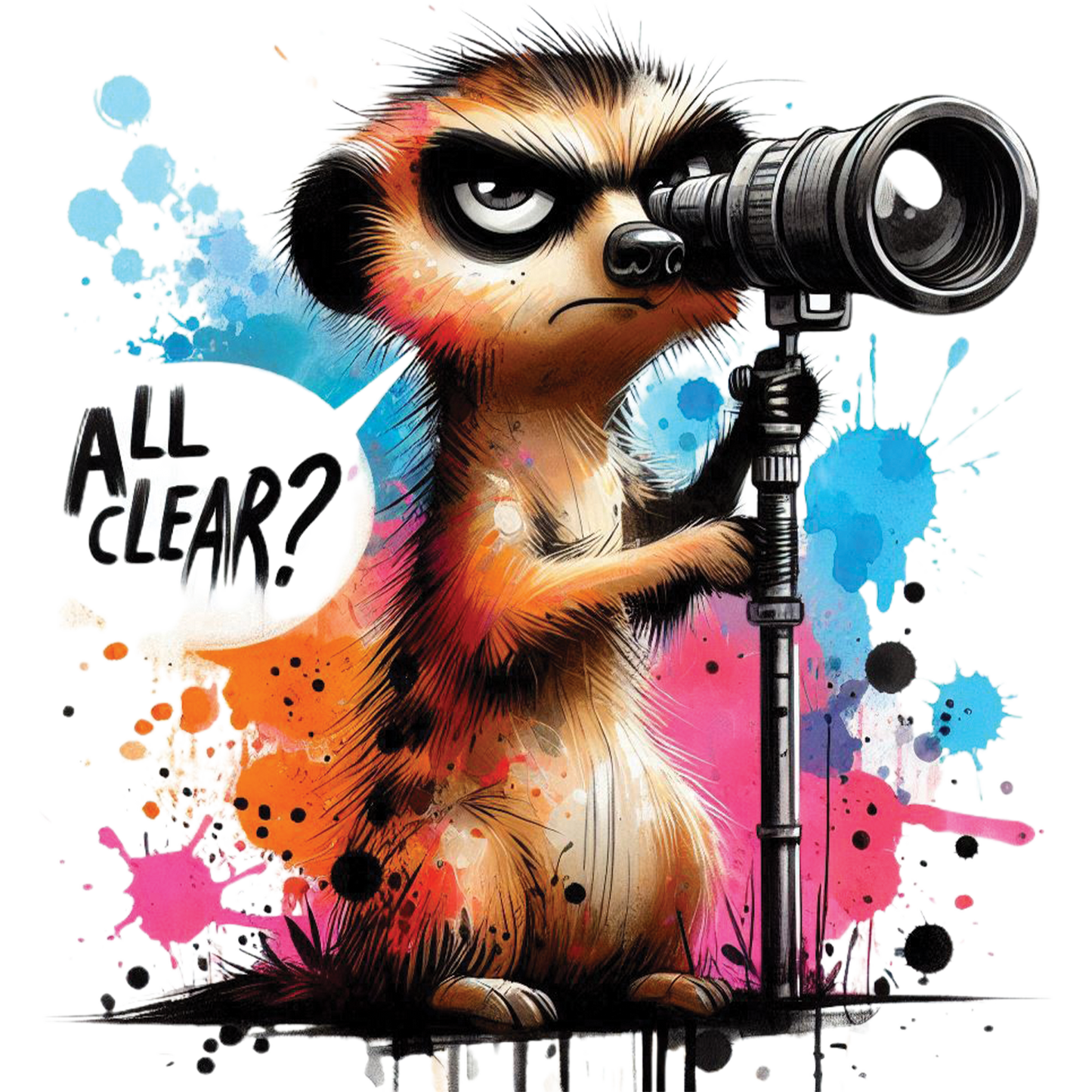 Bügelbild Muffel Erdmännchen 1