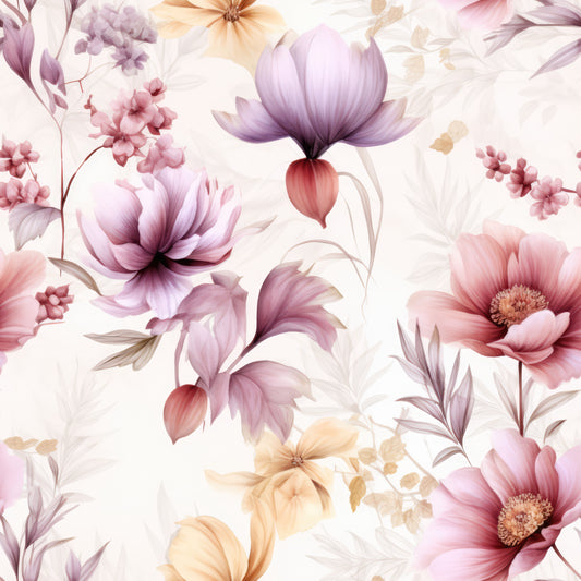 Stoffmuster Blumen