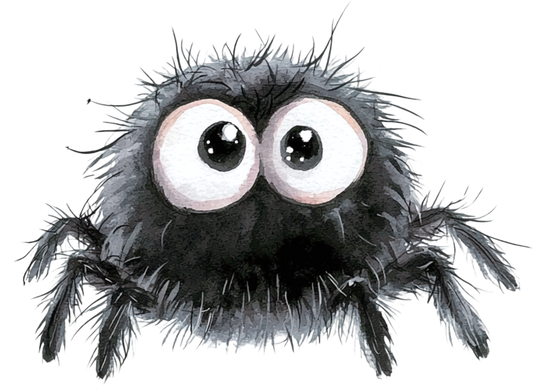 Bügelbild Spinne Micha