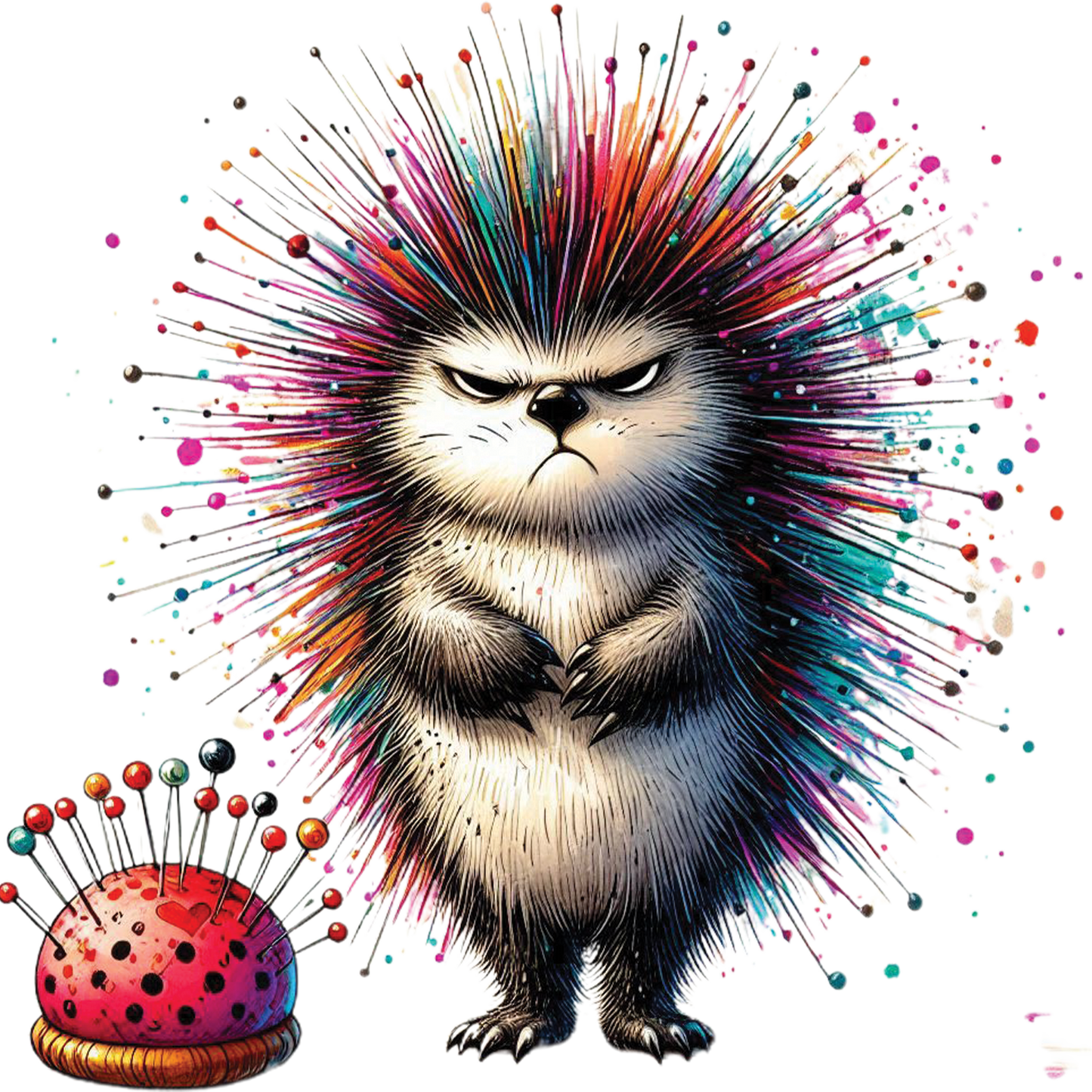 Bügelbild Muffel Igel