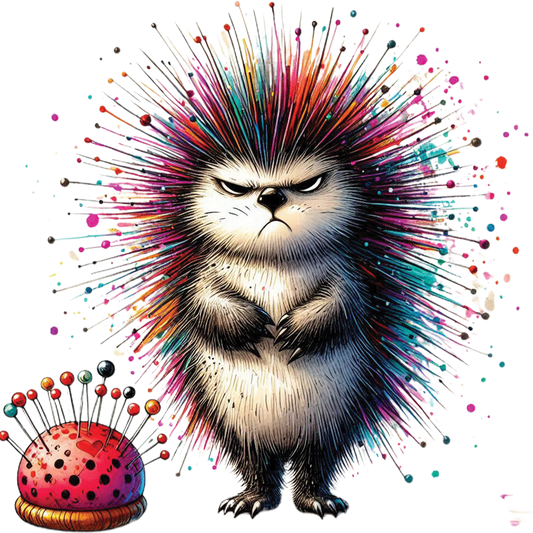 Bügelbild Muffel Igel