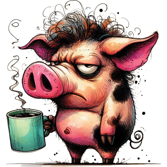 Bügelbild Muffel Schnüffel Schwein