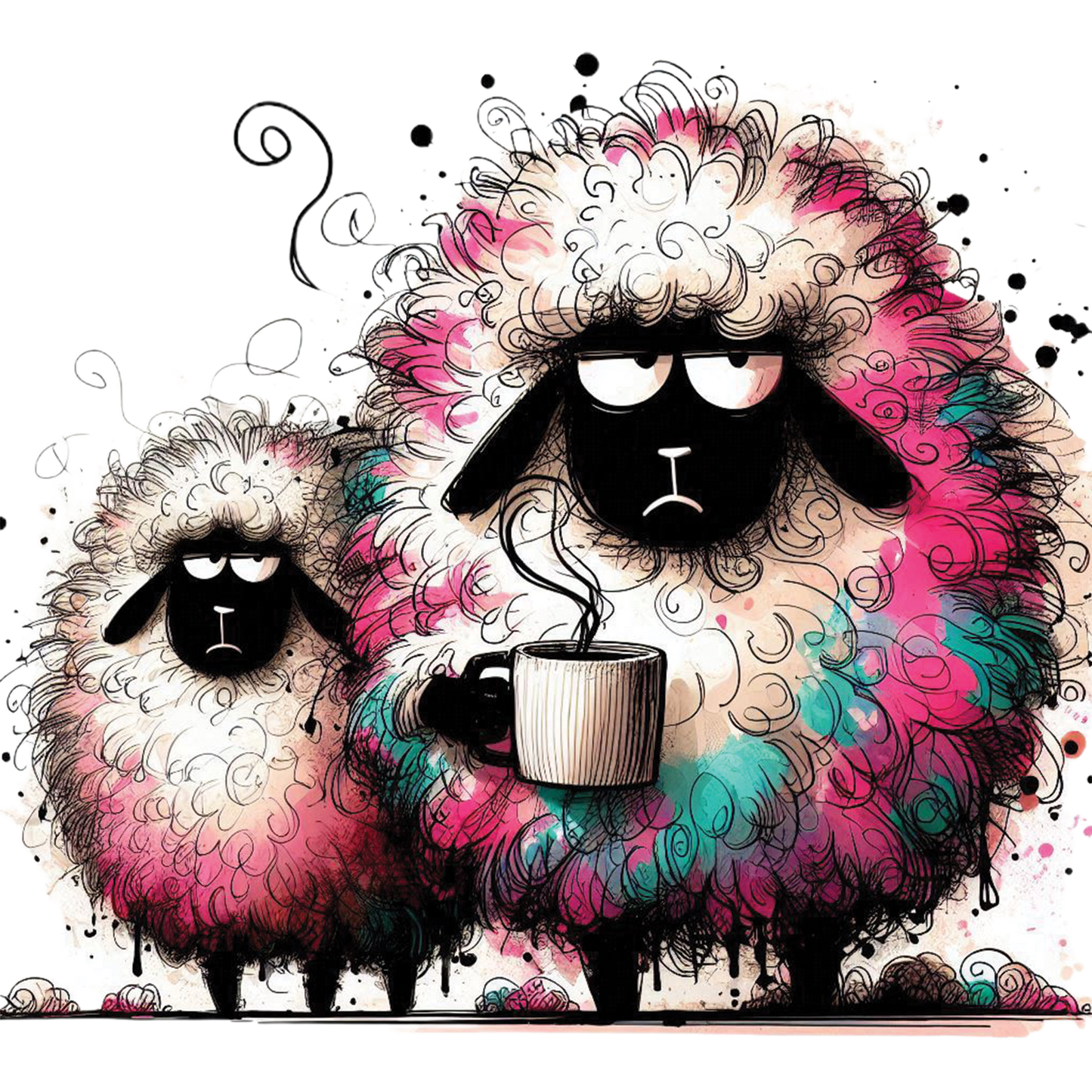 Bügelbild Muffel Schaaf 2