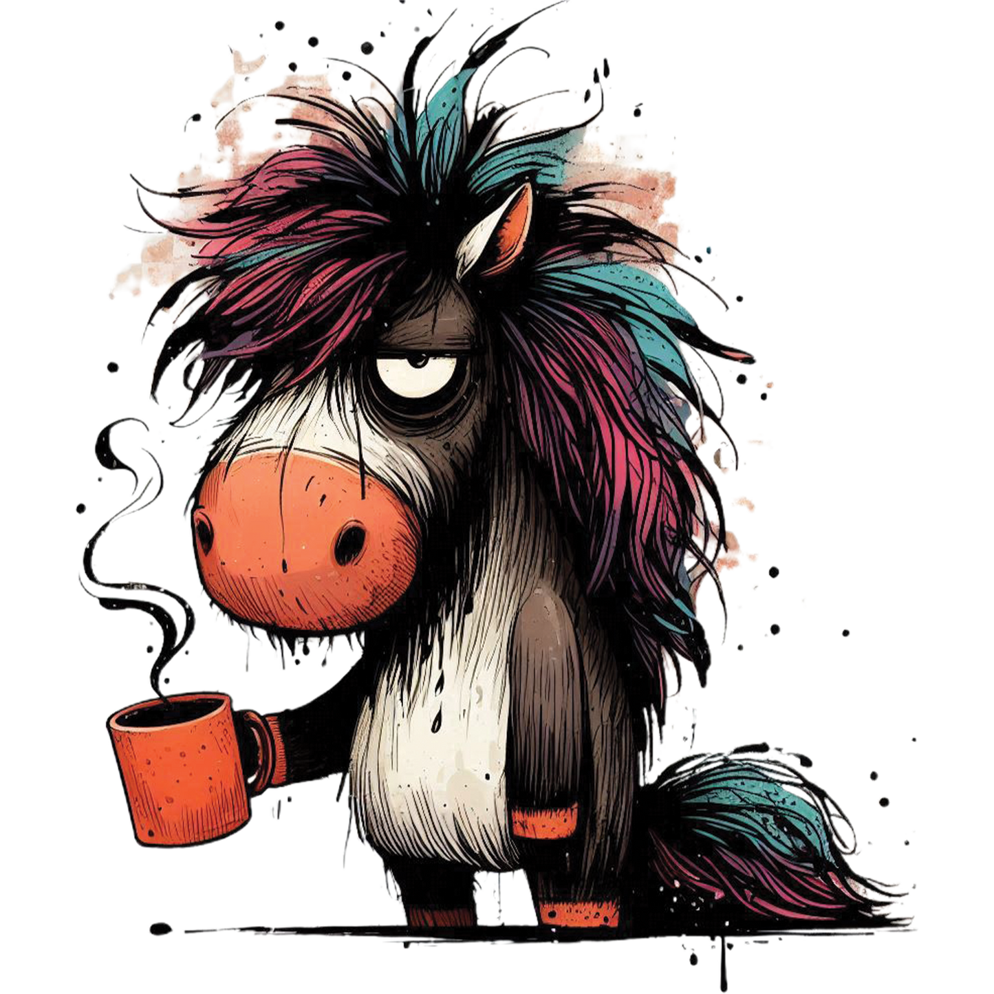 Bügelbild Muffel Pony