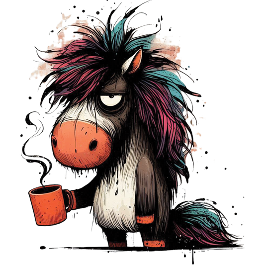 Bügelbild Muffel Pony