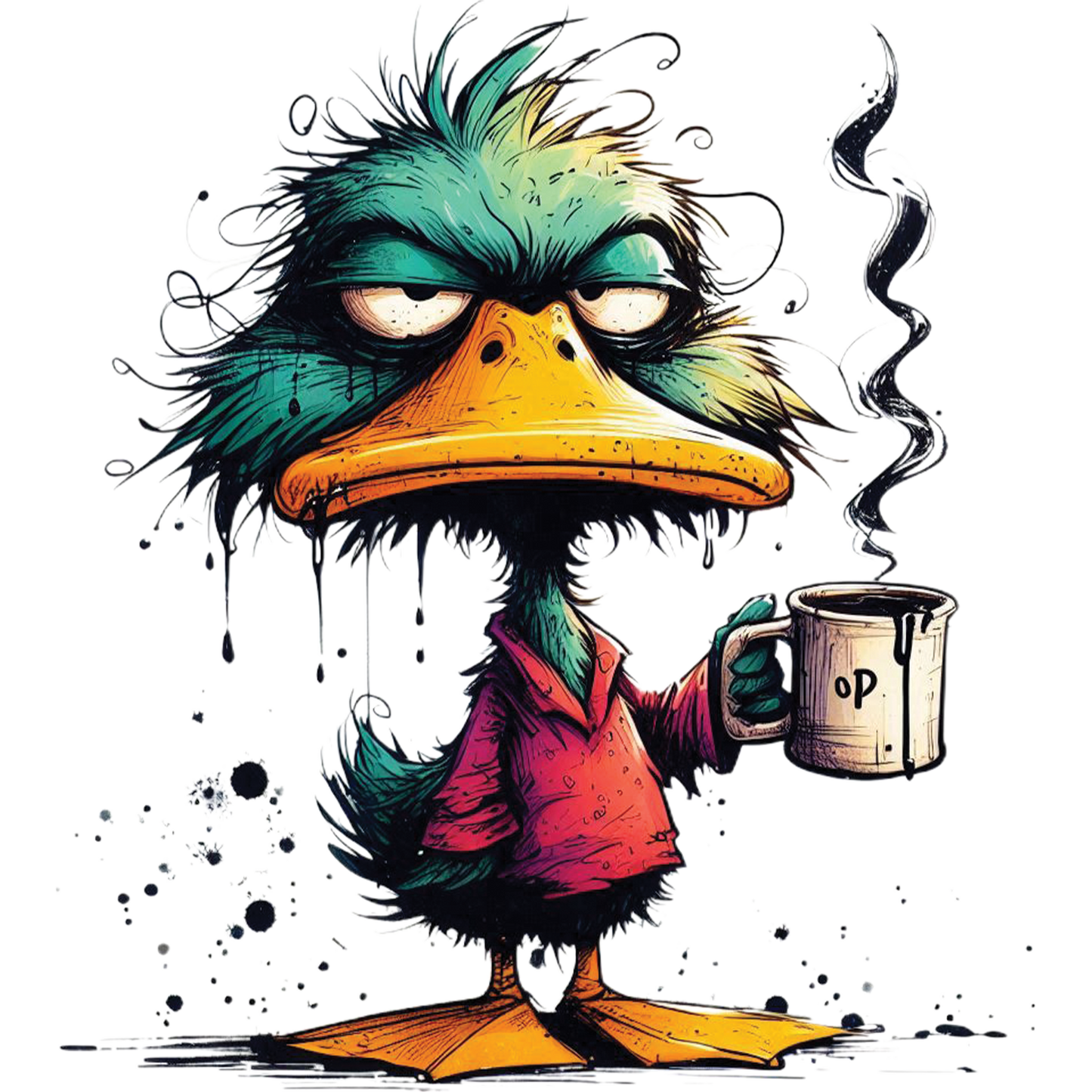 Bügelbild Muffel Ente 4