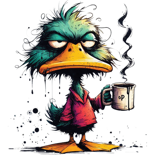 Bügelbild Muffel Ente 4
