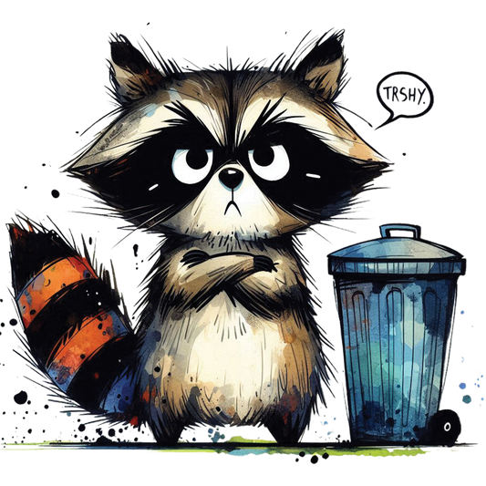 Bügelbild Muffel Waschbär