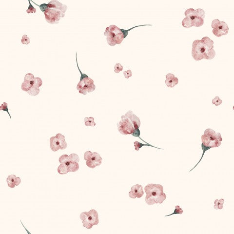 Stoffmuster Blumen Flug