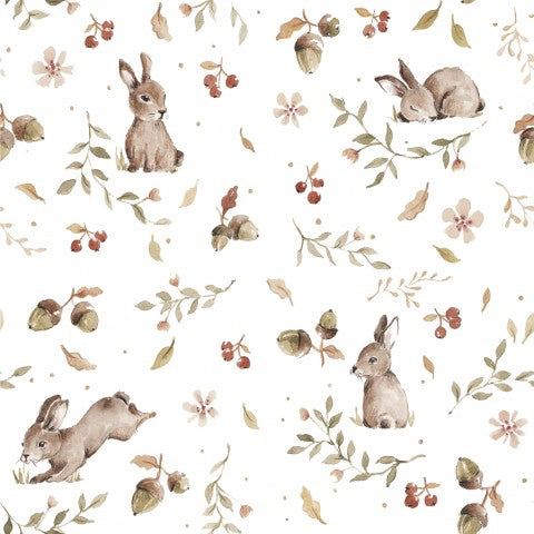 Stoffmuster Hase Hase