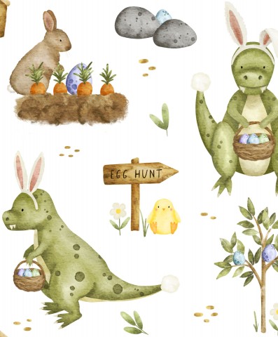 Stoffmuster Dino Hasi