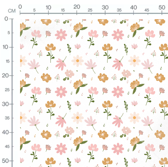 Stoffmuster Blumenwiese A