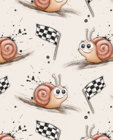 Stoffmuster Schnecke Klein