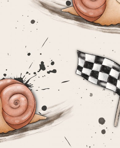 Stoffmuster Schnecke Groß