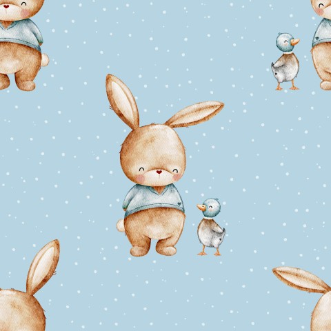 Stoffmuster Hase Paulchen