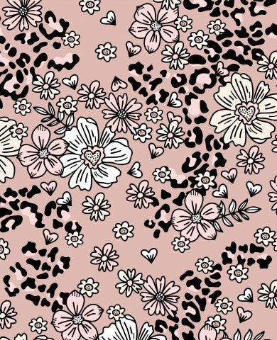 Stoffmuster Exklusiv Leo Flower