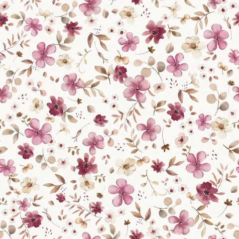 Stoffmuster Flower lila