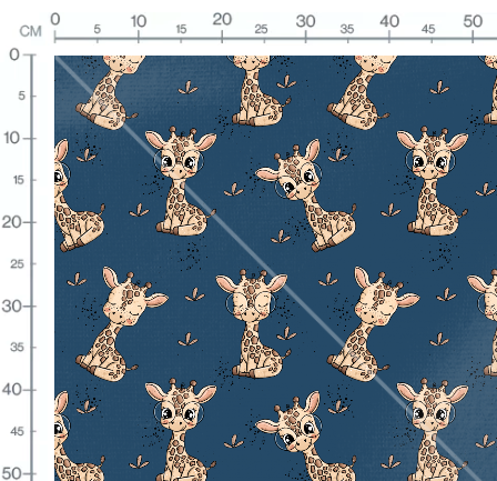 Stoffmuster Giraffe Friedolin  Exklusiv