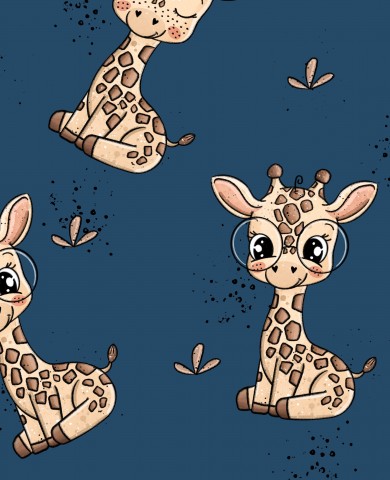 Stoffmuster Giraffe Friedolin  Exklusiv