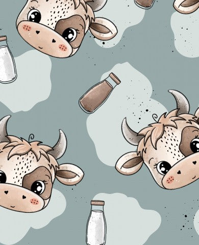 Stoffmuster Muh Kuh  Exklusiv