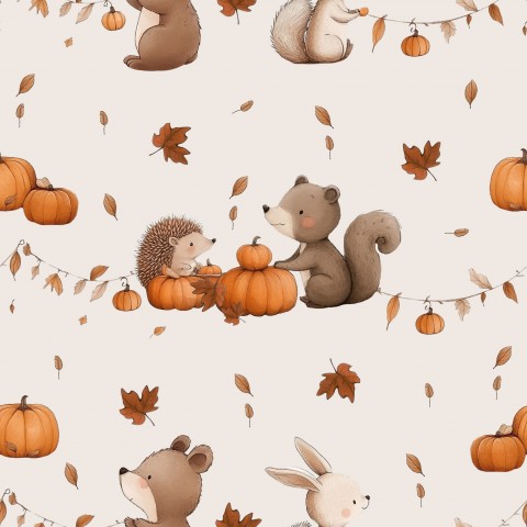 Stoffmuster Autumn Freunde