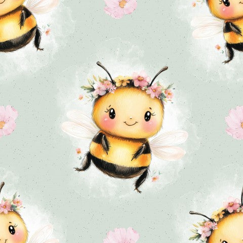 Stoffmuster Exklusiv Bienchen Sum