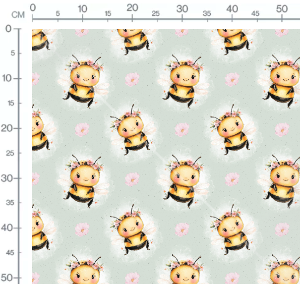 Stoffmuster Exklusiv Bienchen Sum