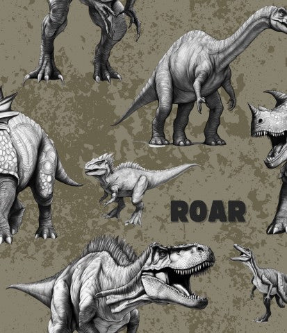 Stoffmuster Exklusiv Dino