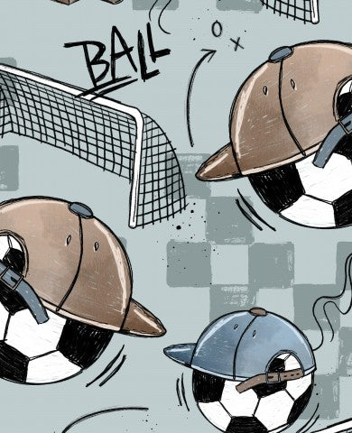 Stoffmuster Exklusiv Fußball Fan