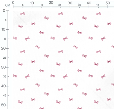 Stoffmuster Schleifchen rosa