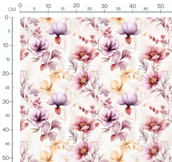 Stoffmuster Blumen