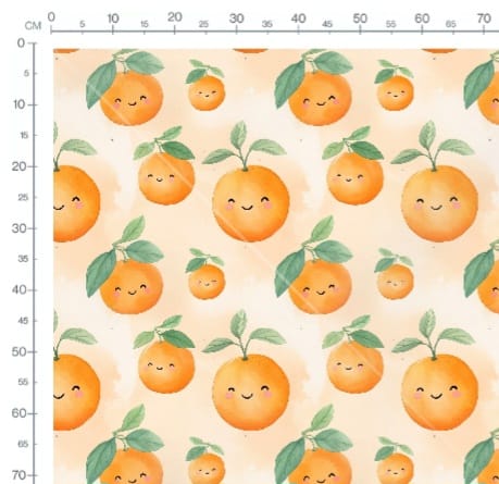 Stoffmuster Orange
