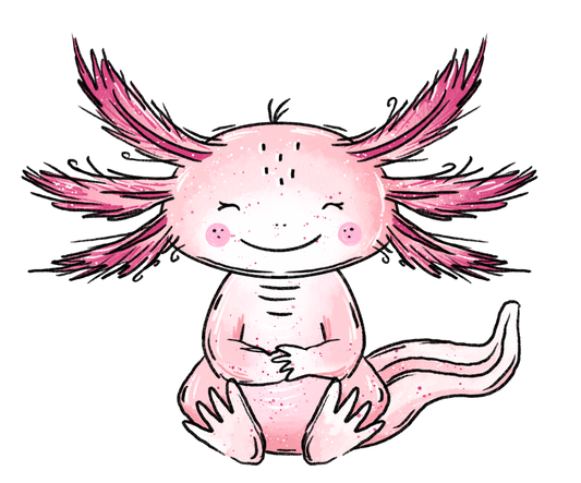 Bügelbild Axolotli 1