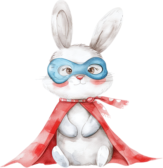 Bügelbild Karneval Hase