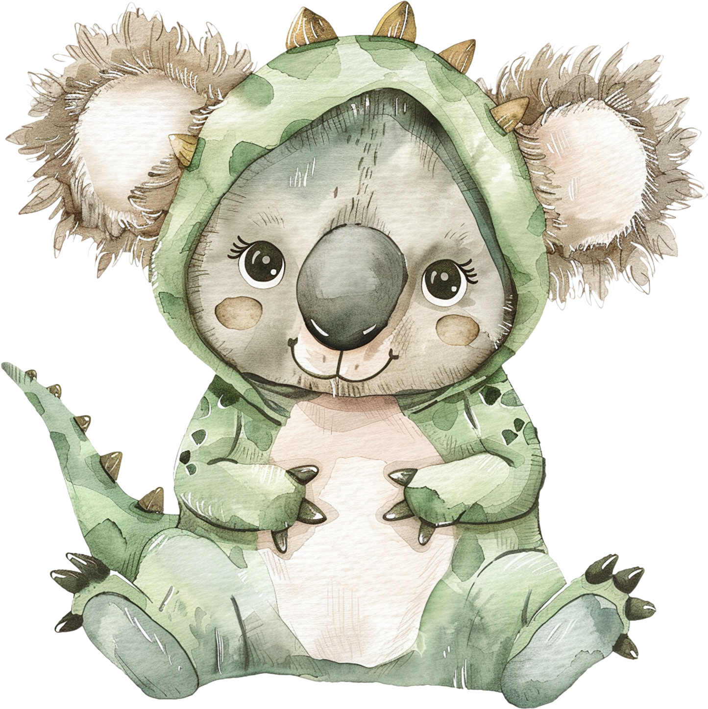 Bügelbild Karneval Koala