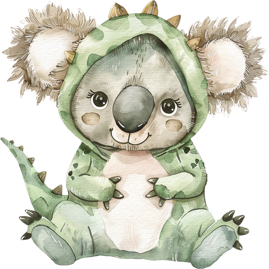 Bügelbild Karneval Koala
