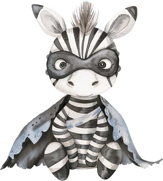 Bügelbild Karneval Zebra