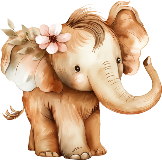 Bügelbild Eli Elefant