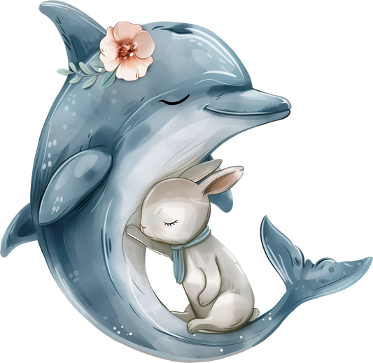 Bügelbild Delfin Lilly