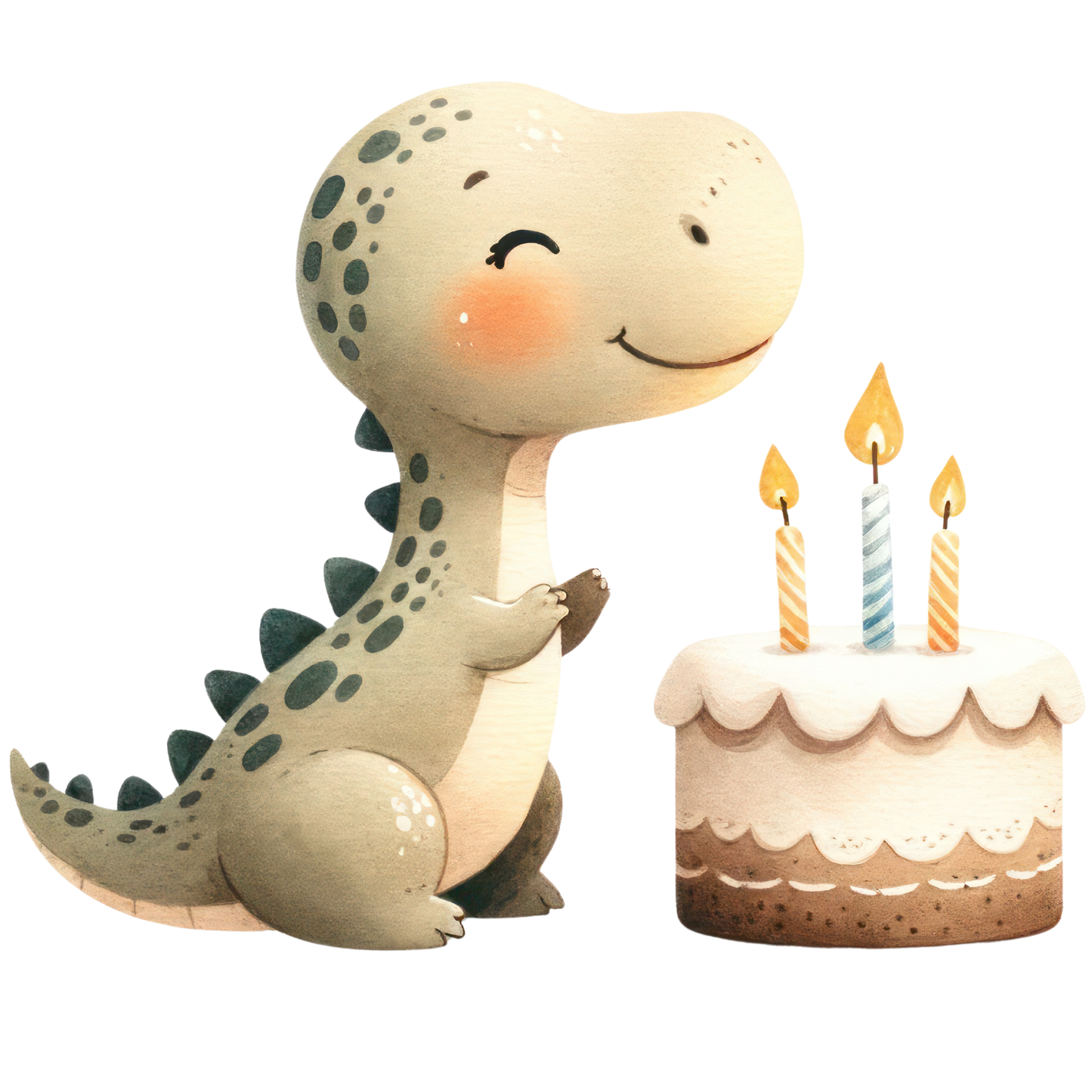 Bügelbild Geburtstags Dino