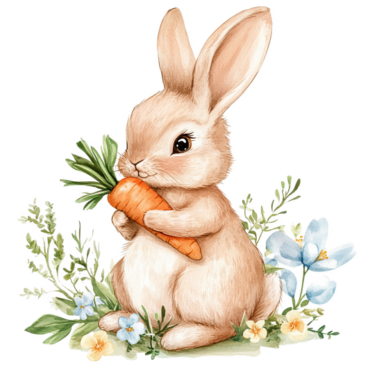 Bügelbild Hase Lotta