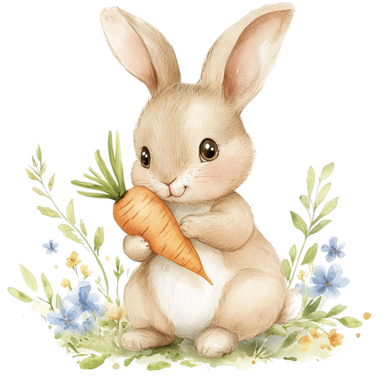 Bügelbild Hase Paulchen