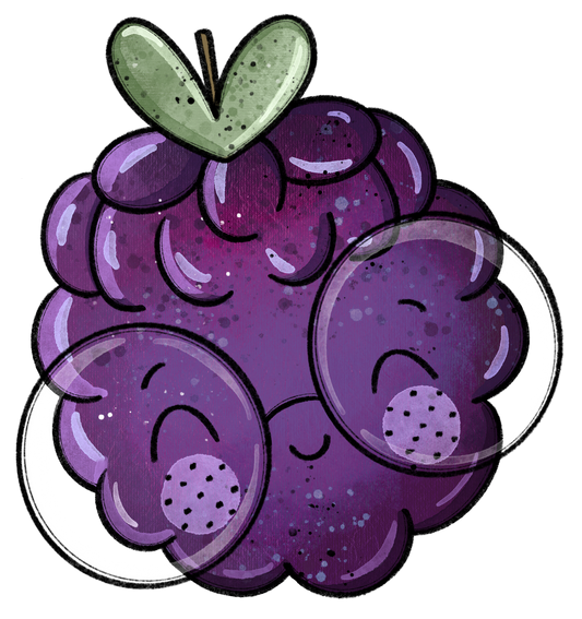 Bügelbild Brombeere Brilli