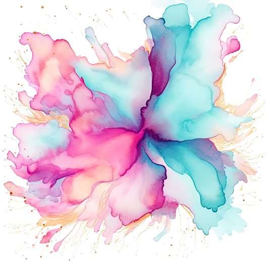 Bügelbild Hintergrund Farbklecks 5