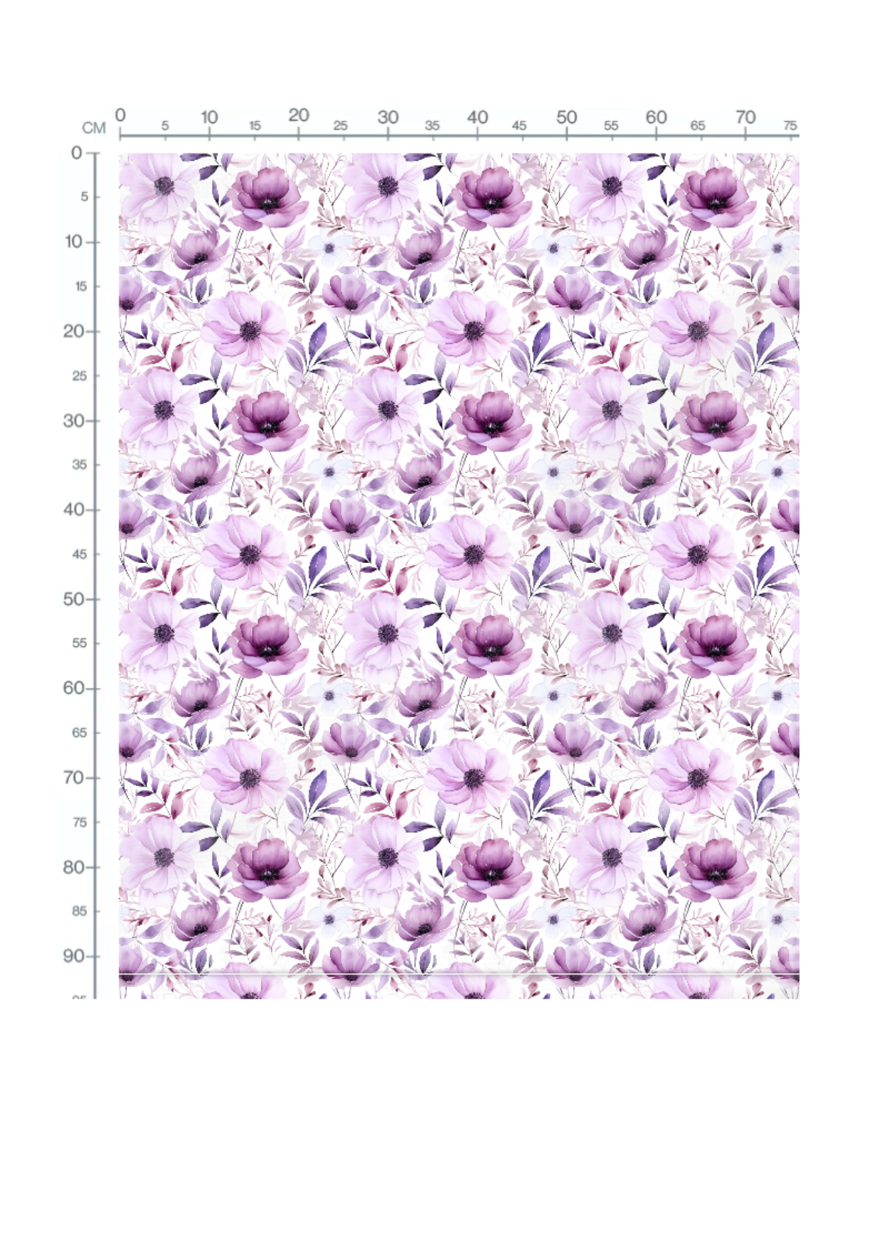 Stoffmuster Blumen lila lila