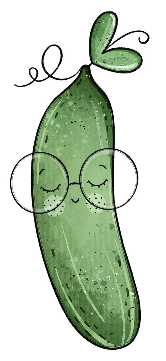 Bügelbild Gurke 1
